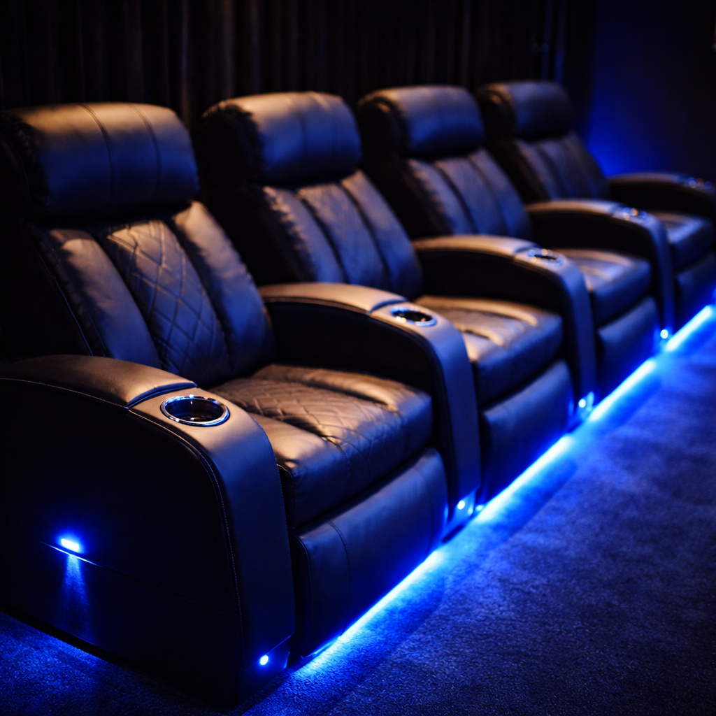kino s&nbsp;polohovateln&yacute;mi sedačkami